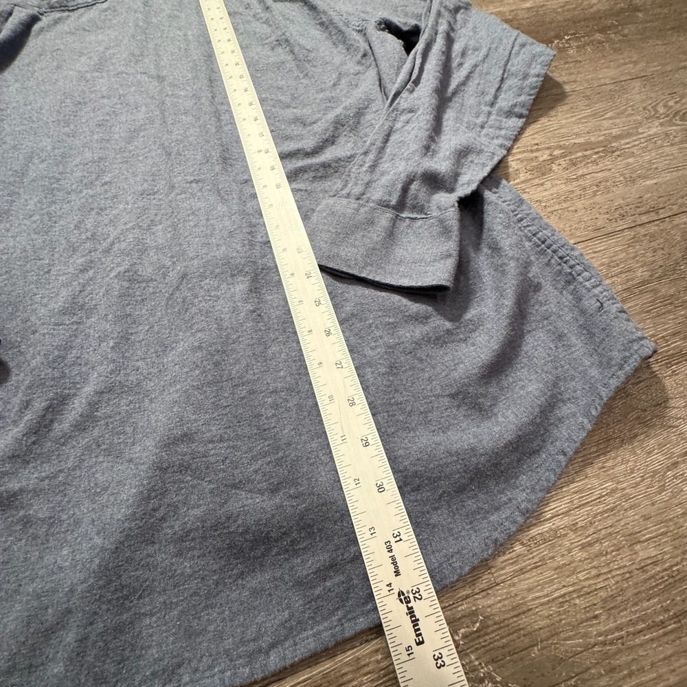 TravisMathew Flannel Shirt Mens XL Blue Cotton Workwear Outdoors Heritage Preppy - Picture 8 of 9